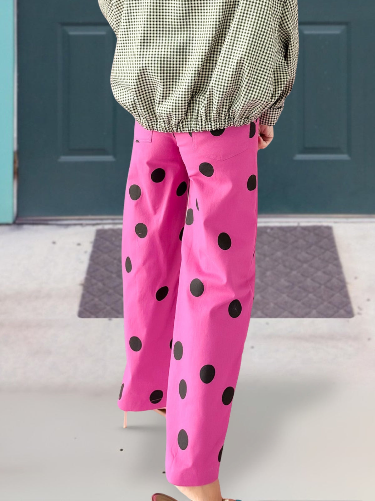 Casual Large Polka Dot Pants