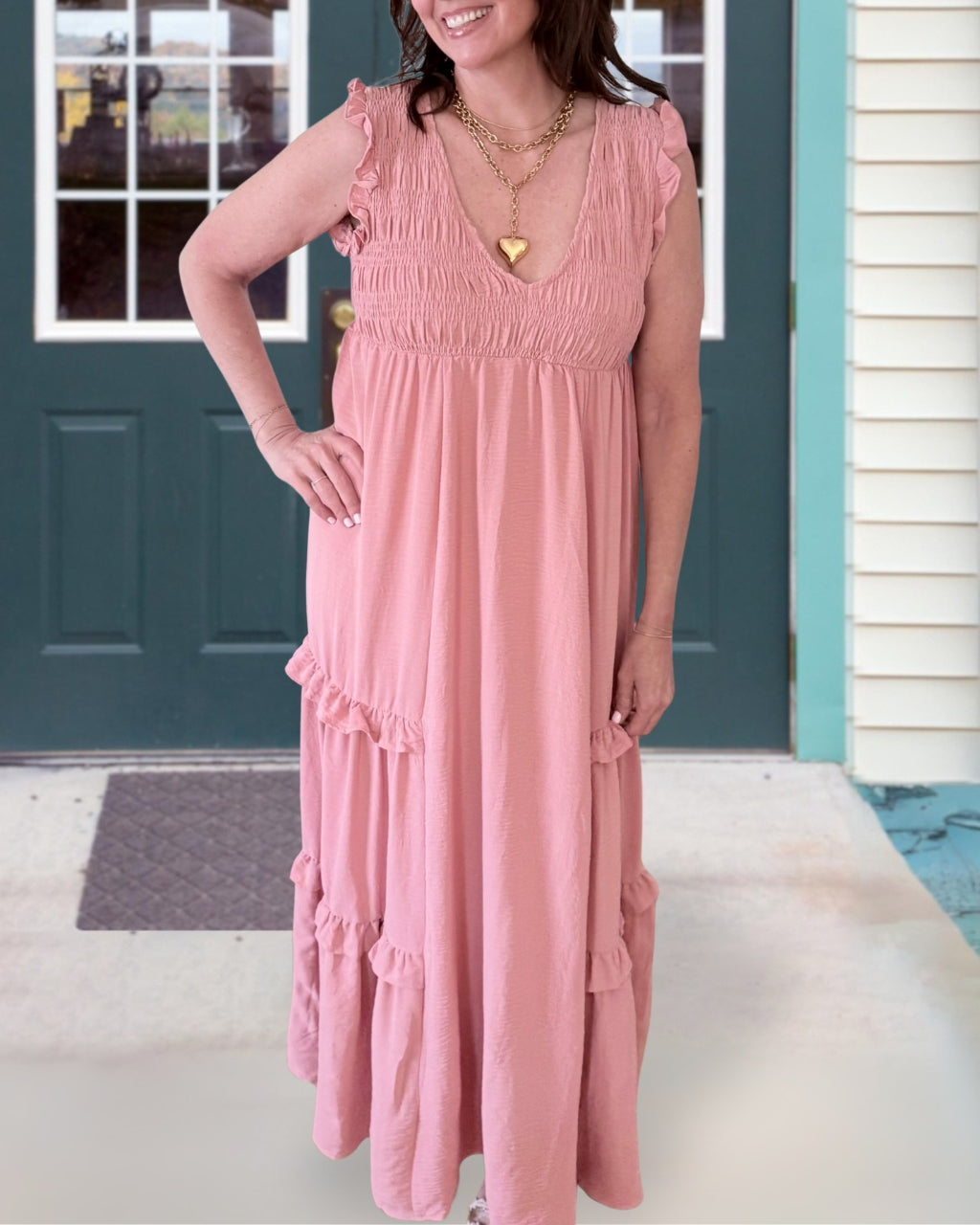 Ann Linen Maxi Dress