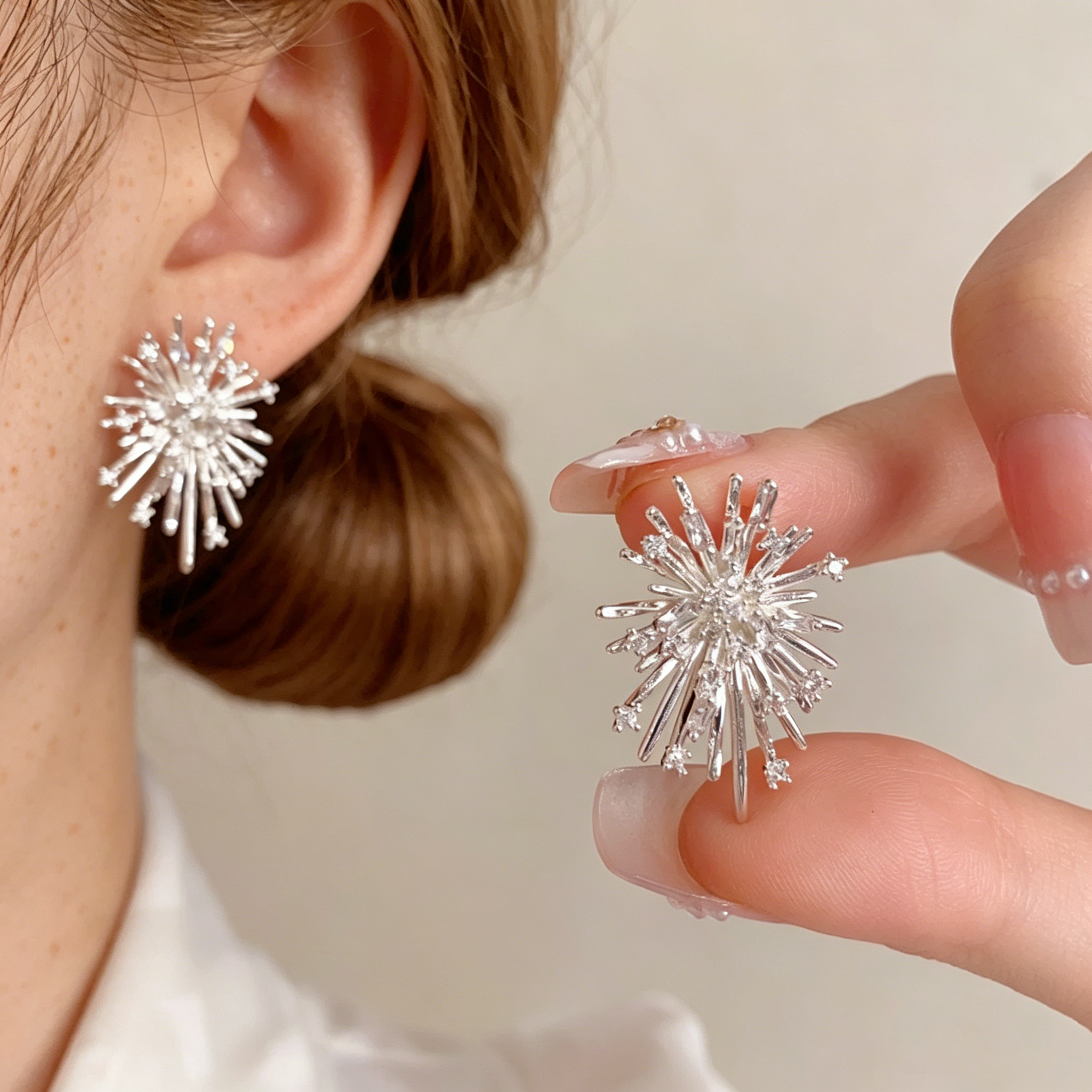 Zircon Firework Earrings
