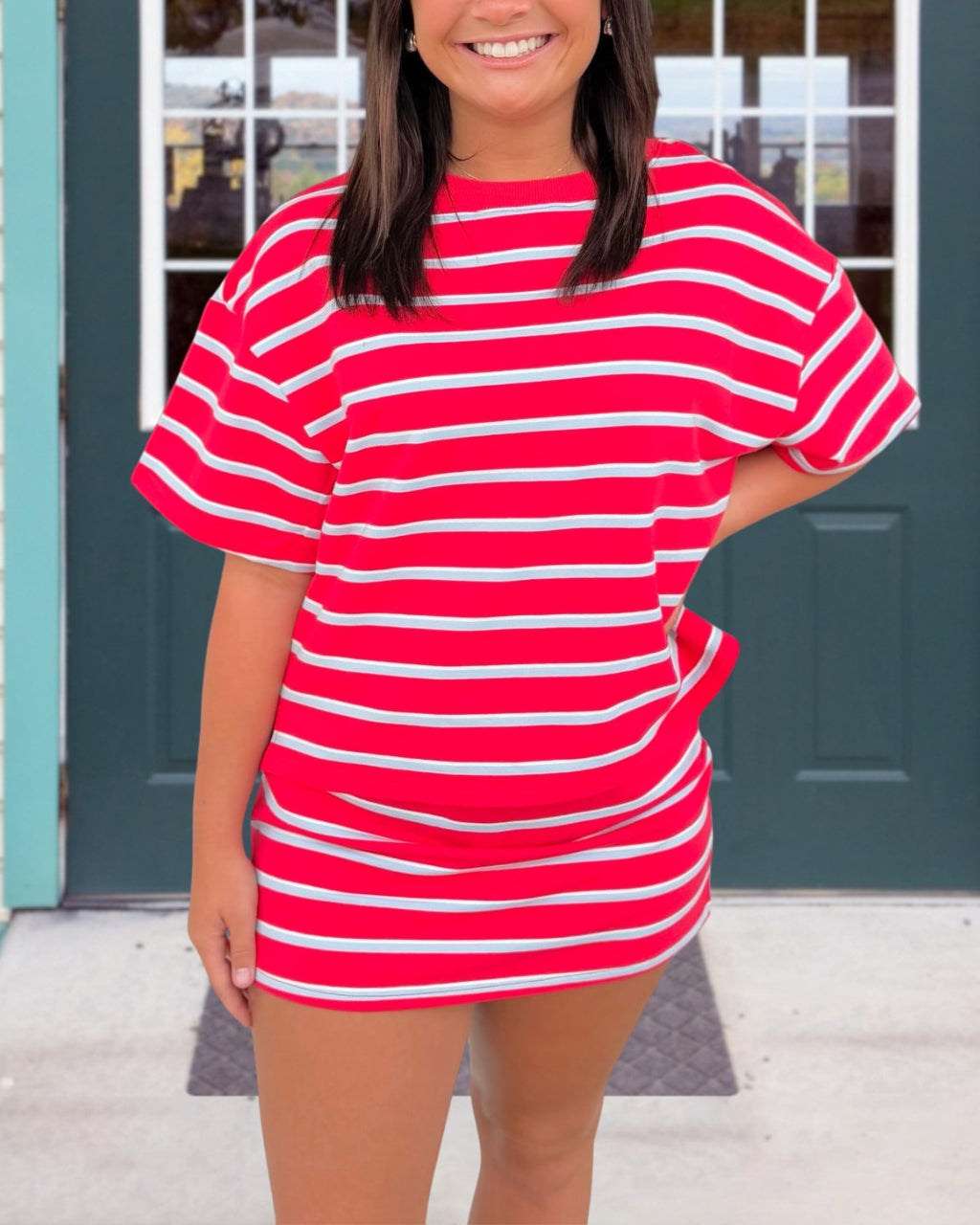Tee and Skirt Bold Stripes Set