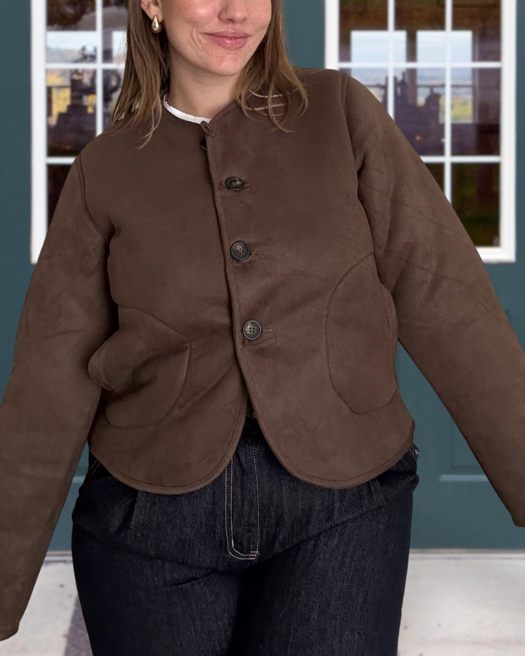 Suede Lambskin Reversible Jacket