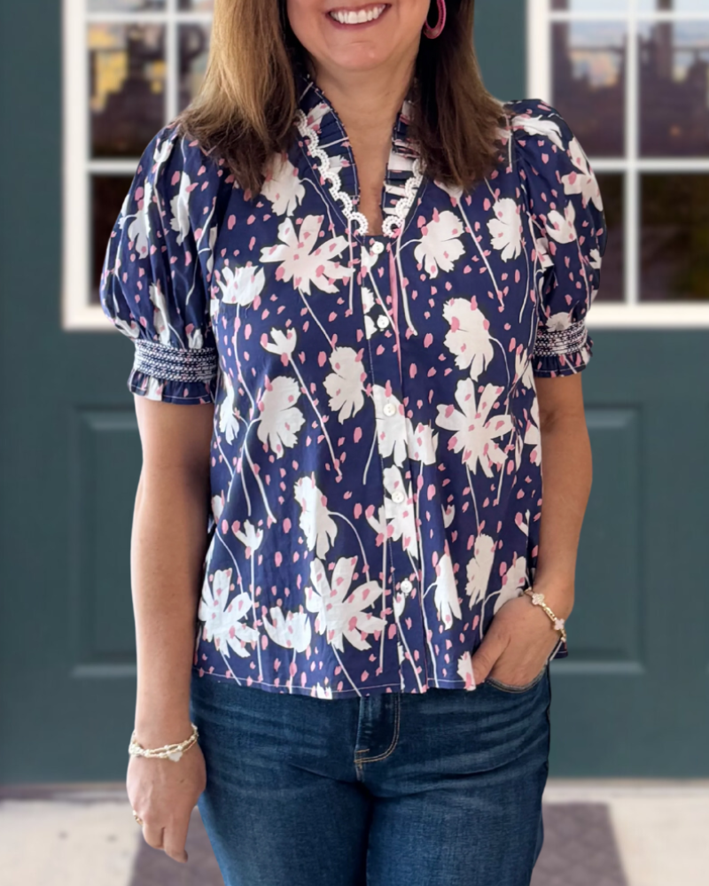 Serene Floral Dream Top