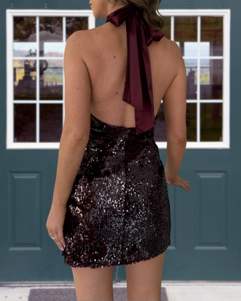 Glamorous Sparkling Sequin Mini Dress