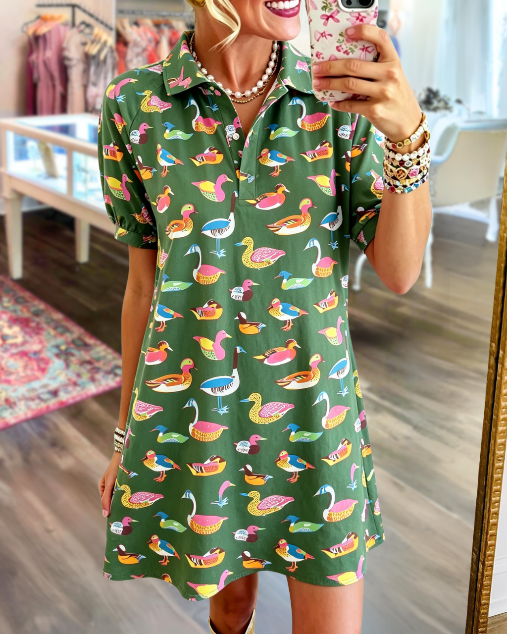 Colorful Mixed Duck Dress