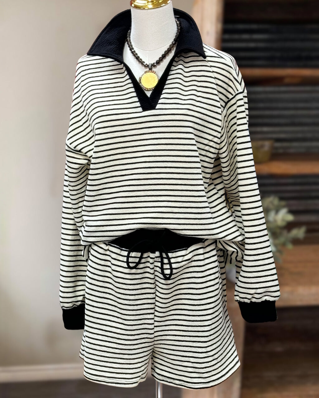 Must Have Striped Polo Set