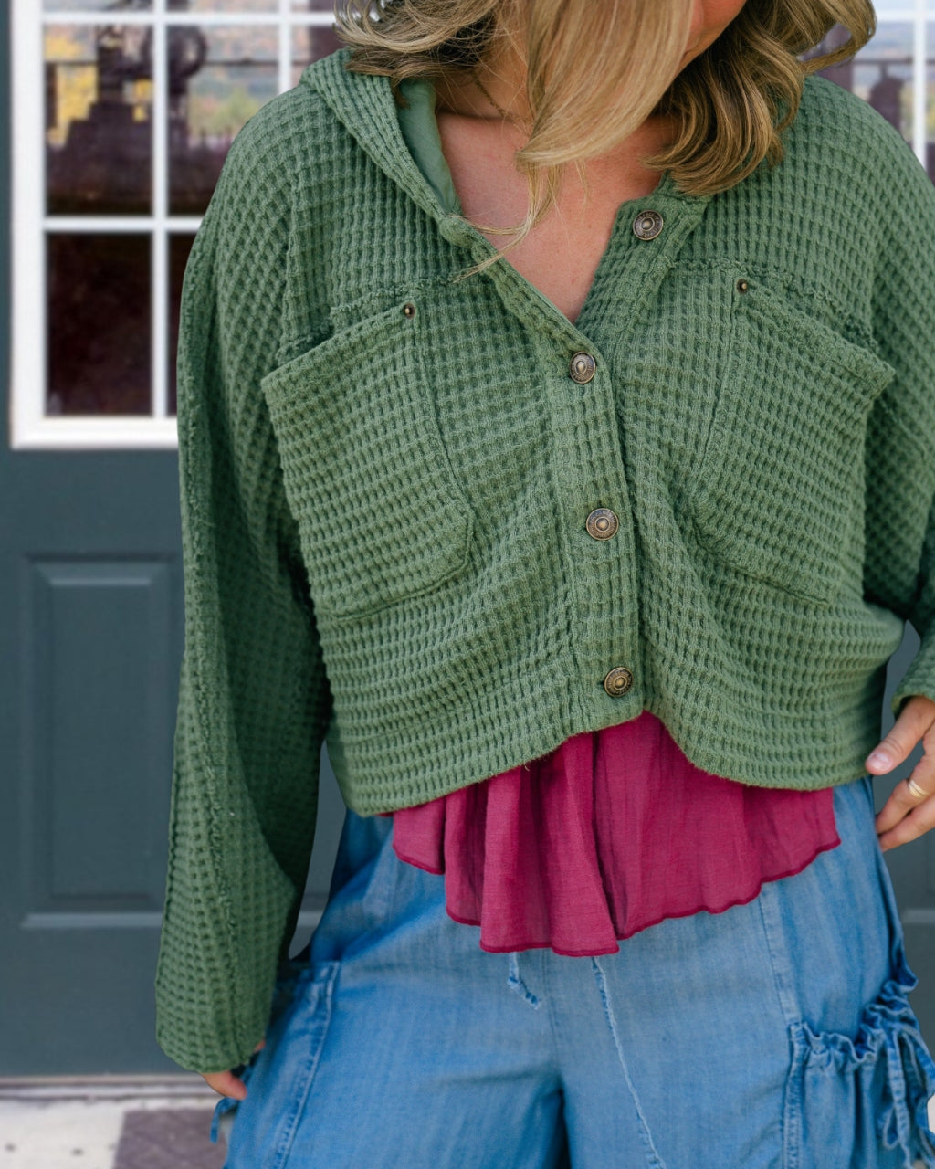 Waffle Loose Top
