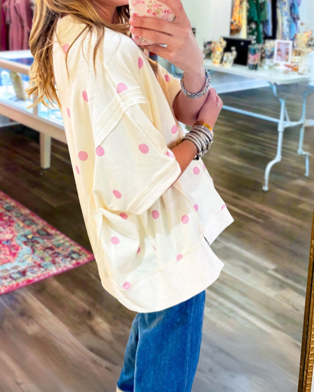 Oversized Polka Dot T-Shirt