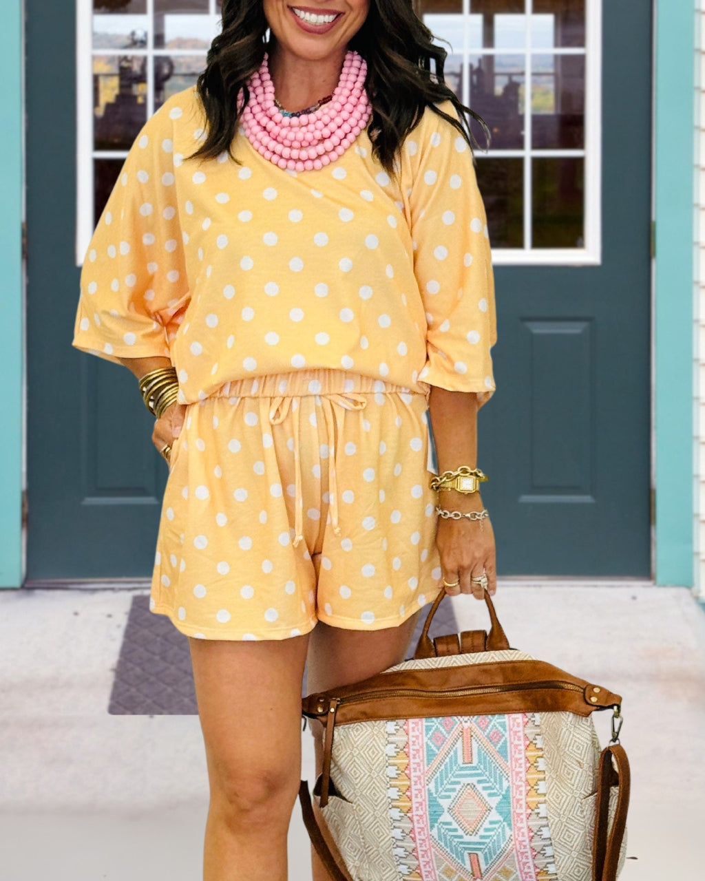 Daily Polka Dot Shorts Set