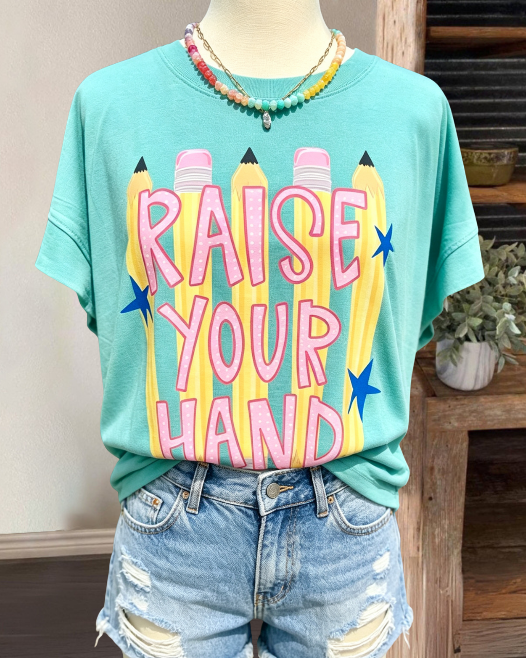 "Raise Your Hand" Pencil Tee