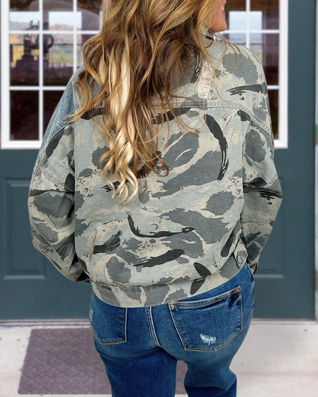 Edgy Patchwork Denim Jacket