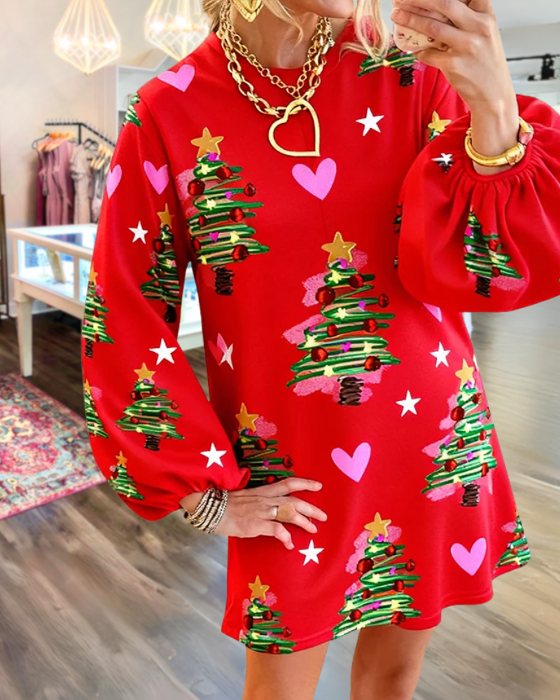 Christmas Tree Star Heart Dress