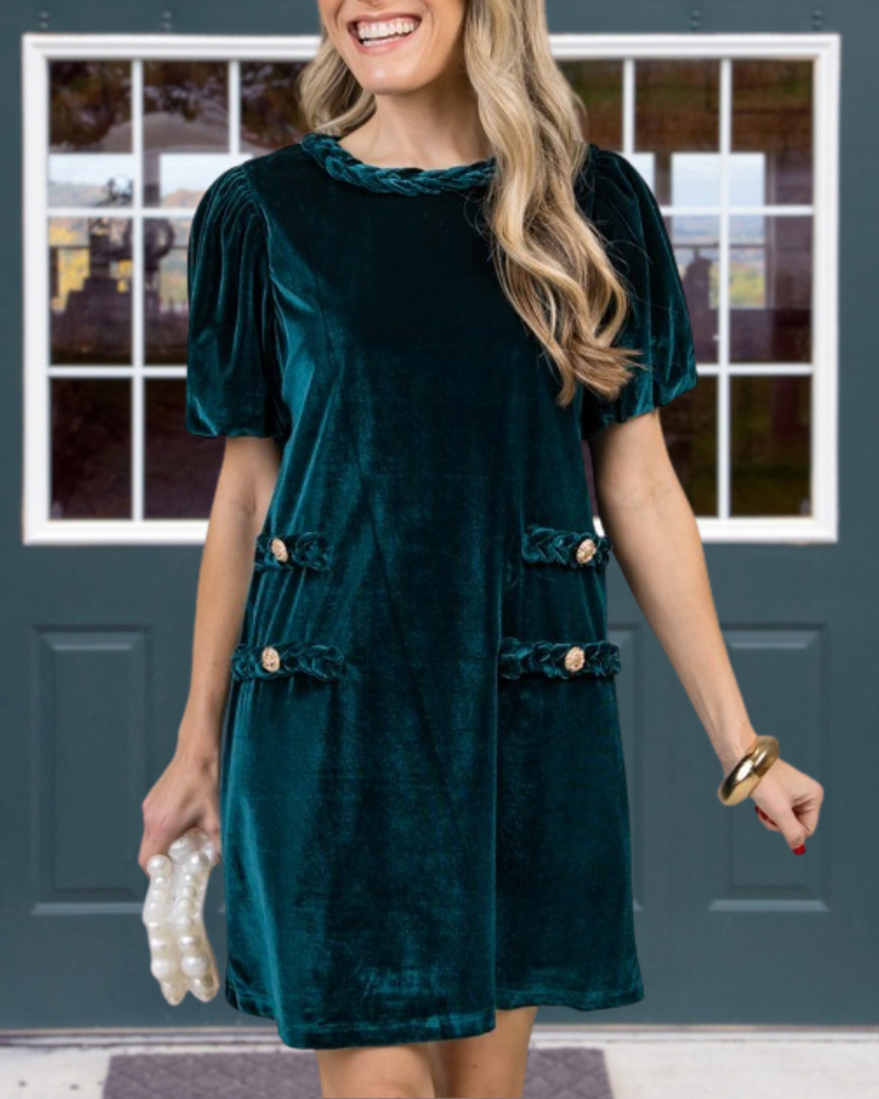 Charm Velvet Mini Dress