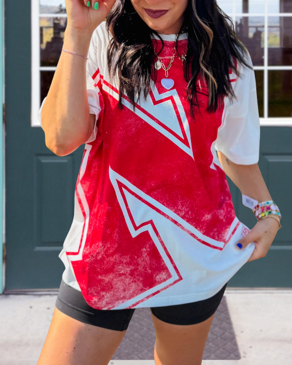 Gameday Color Block Printed T-shirt