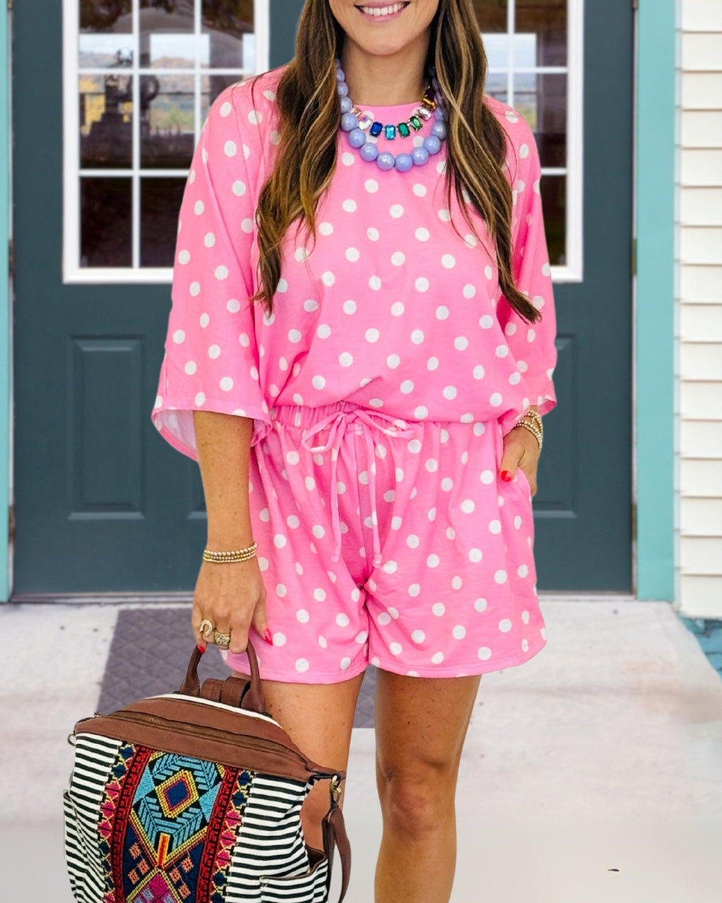 Daily Polka Dot Shorts Set