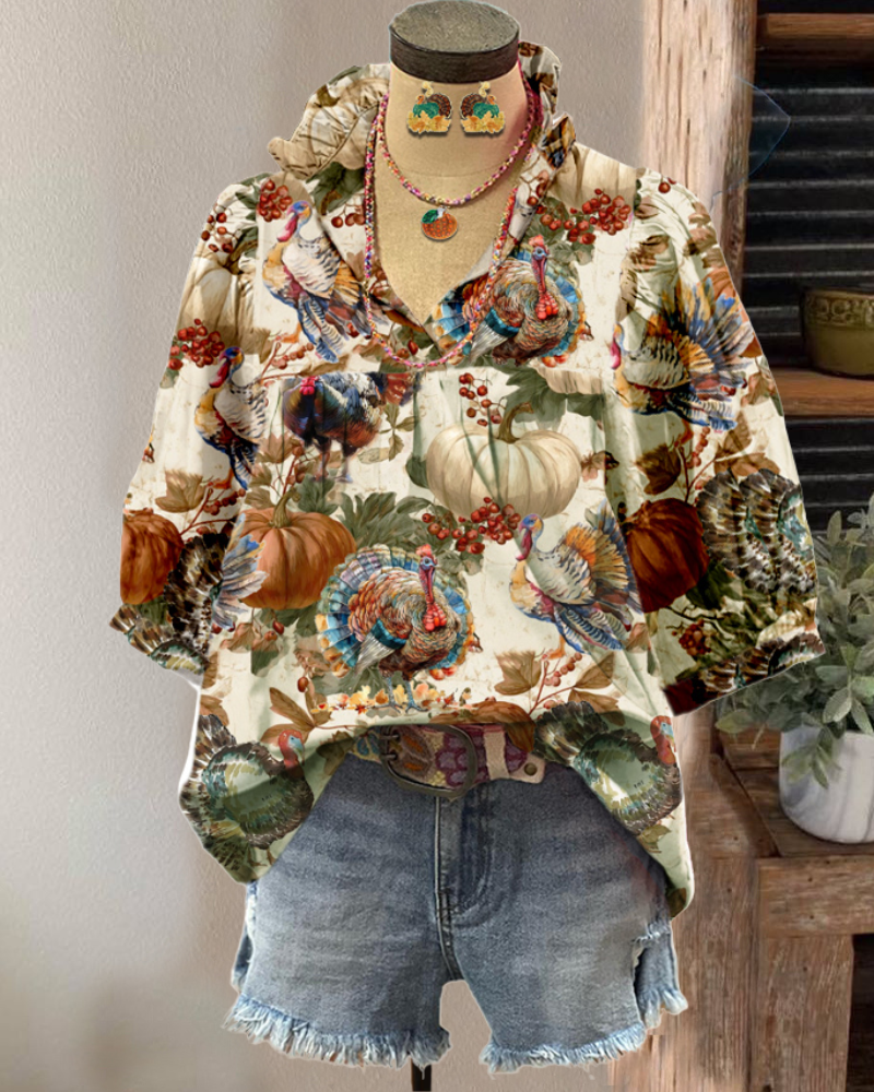 Harvest Casual Satin Top