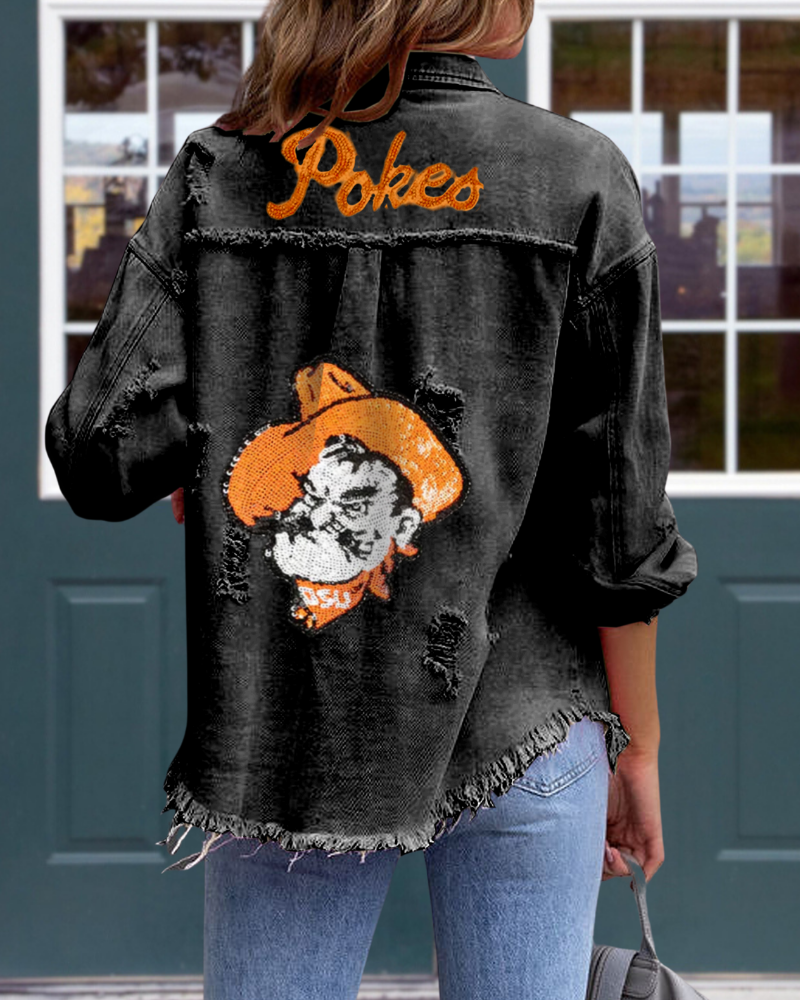 Oklahoma State Cowboys Sequin Jacket