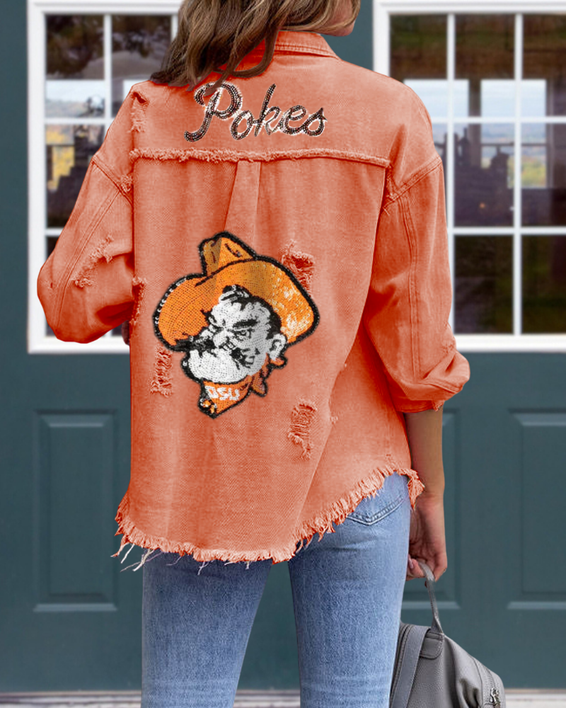 Oklahoma State Cowboys Sequin Jacket
