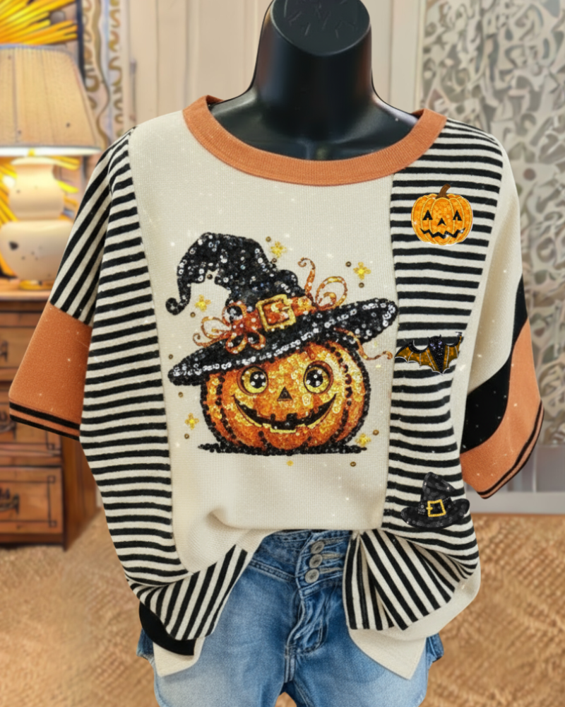Enchanting Pumpkin Design Top