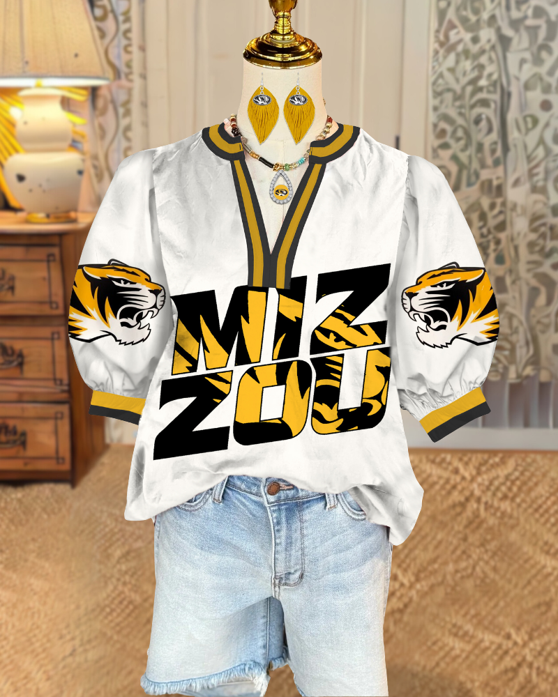 Mizzou Tigers Satin Top