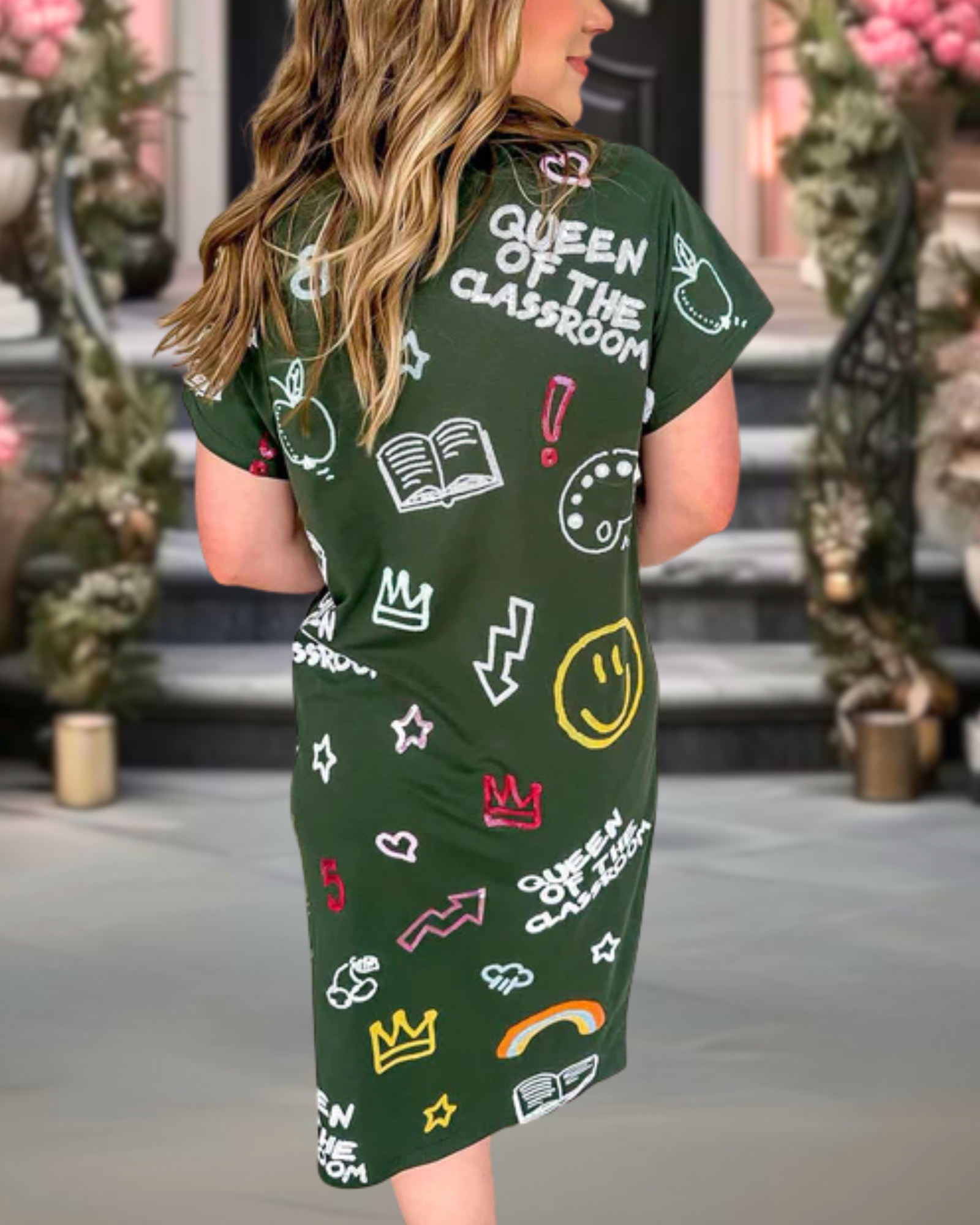 Classroom Mixed Print Dress