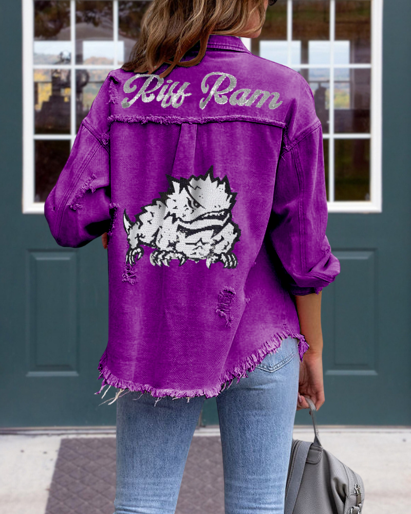 TCU Horned Frogs Sequin Jacket