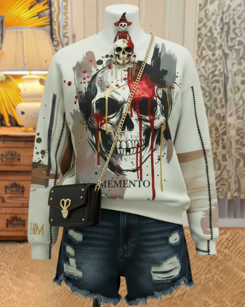 Bloody Skull Horror Sweatshirt
