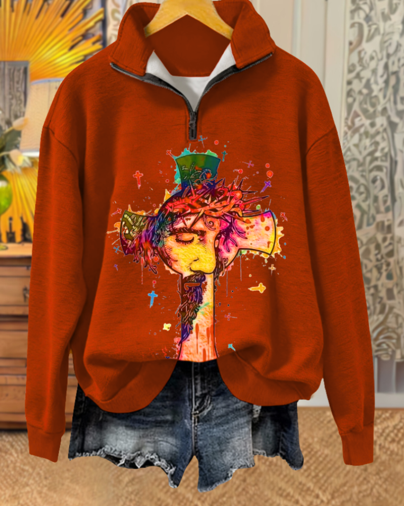 Jesus' Passion Half-Zip Pullover