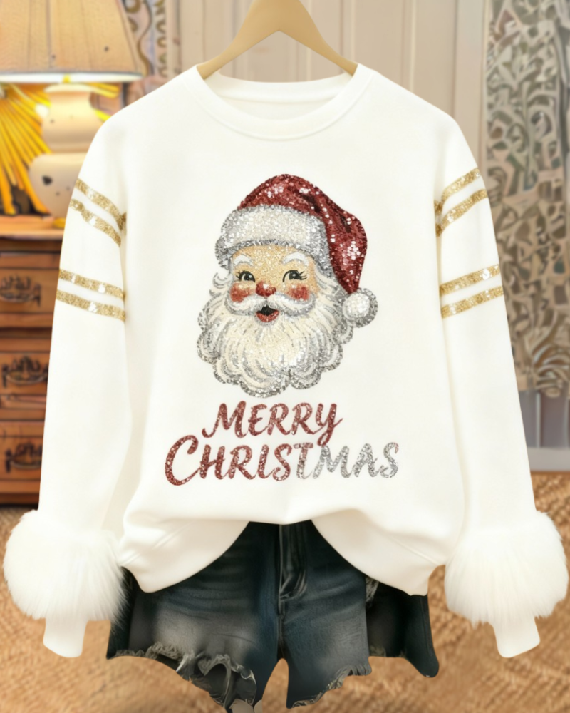 Shimmering Santa's Cheer Top