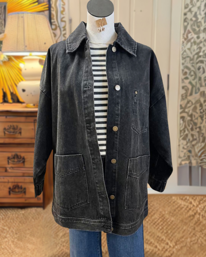 Vintage Utility Denim Jacket