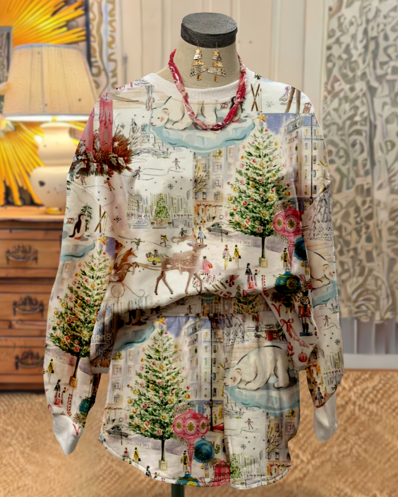 Vintage Christmas Story Print Set