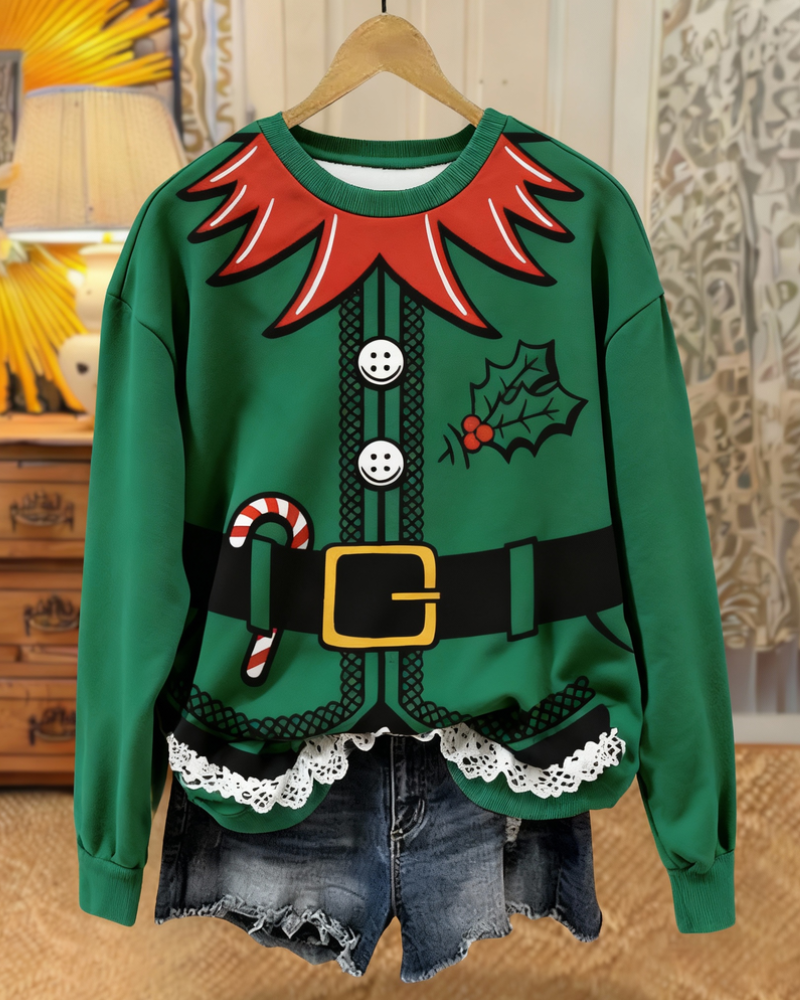 Christmas Elf Crewneck Sweatshirt