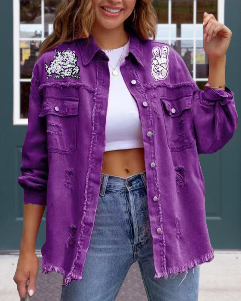 TCU Horned Frogs Sequin Jacket