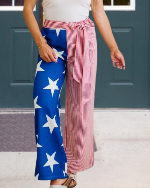 Star and Striped Flag Pants