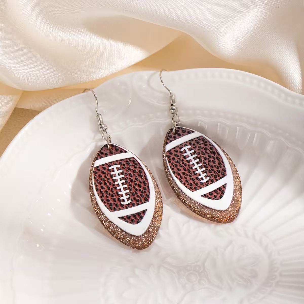 Style For Every Fan Football Earrings