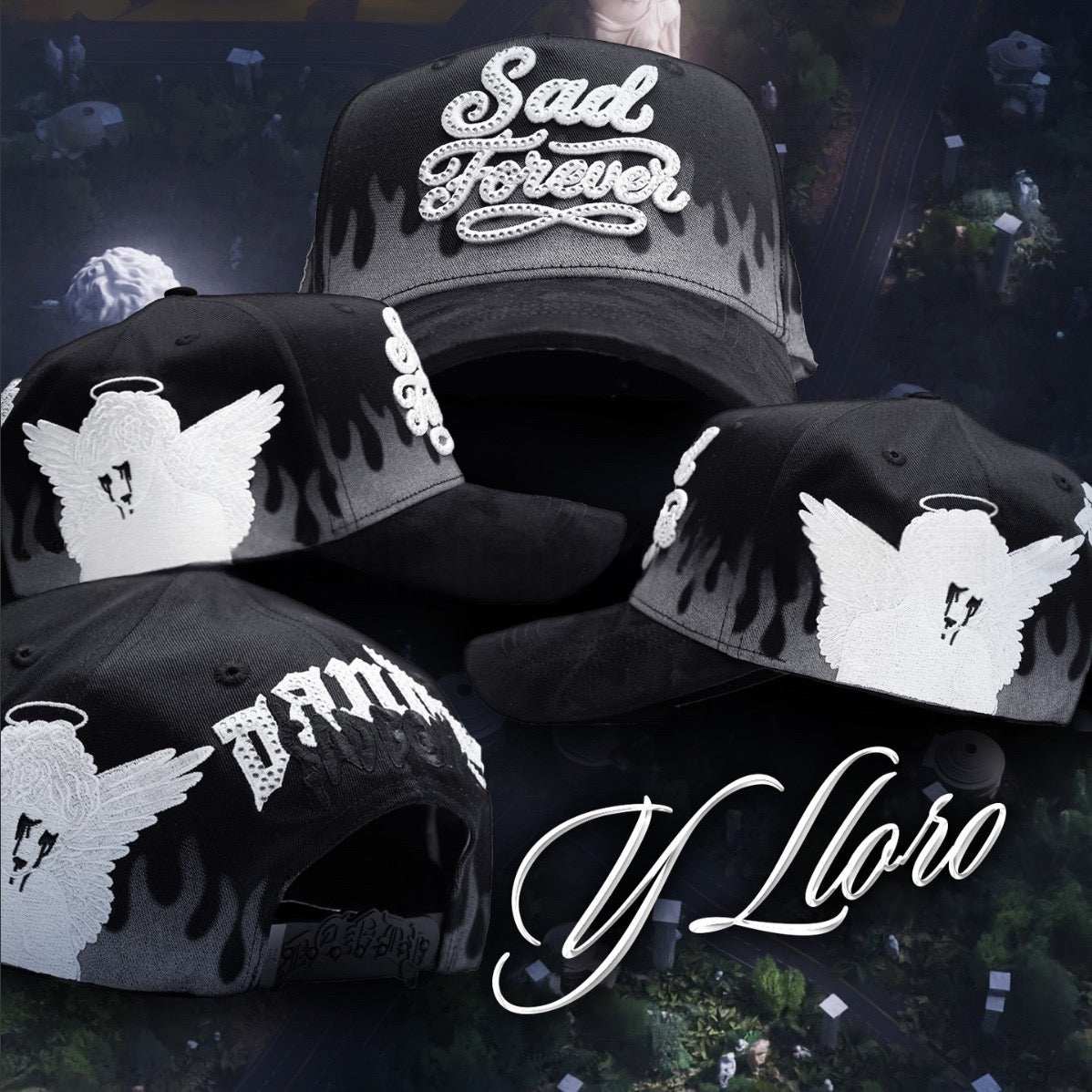 Dandy Hats - Rhinestone Embroidery Satin Lining