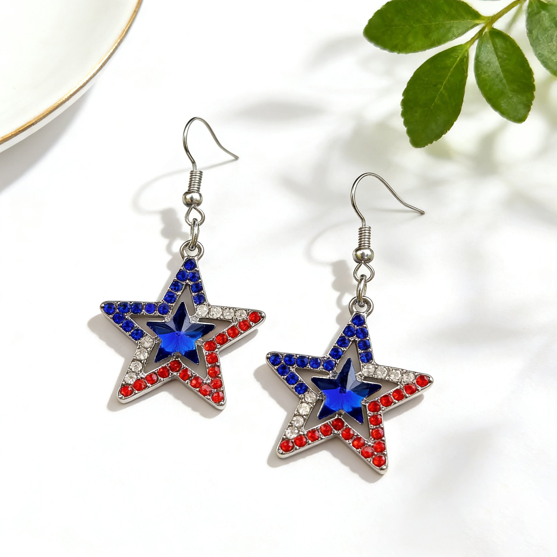 Independence Day Star Earrings