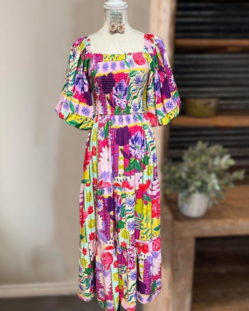 Romantic Floral Maxi Dress