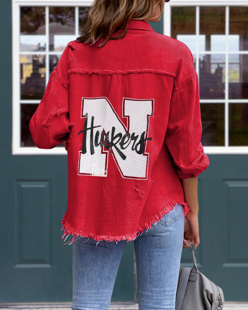 Nebraska Huskers Sequin Jacket