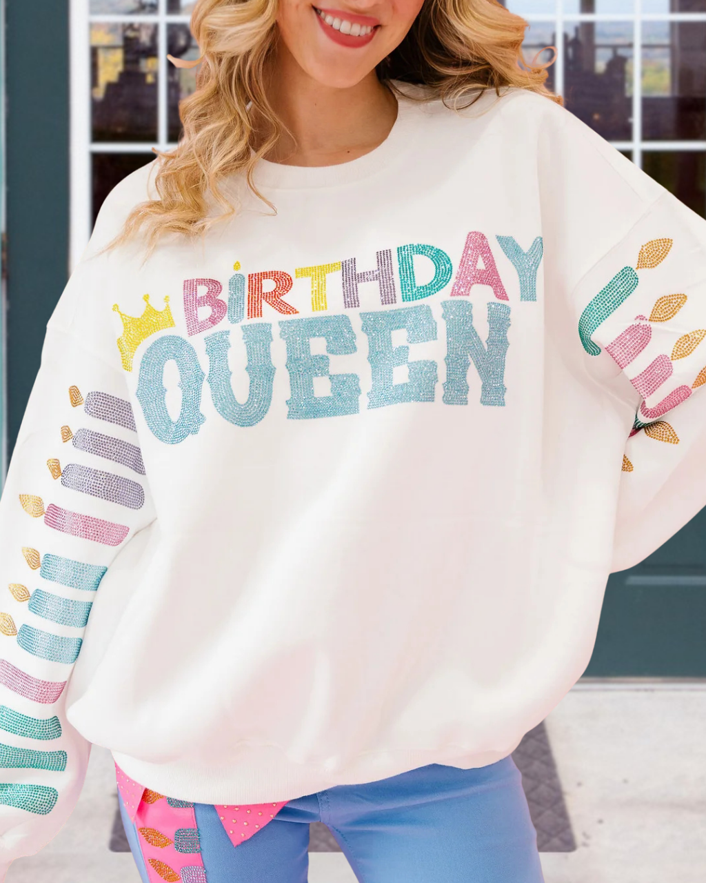Birthday Queen Sequin Sweatshirt
