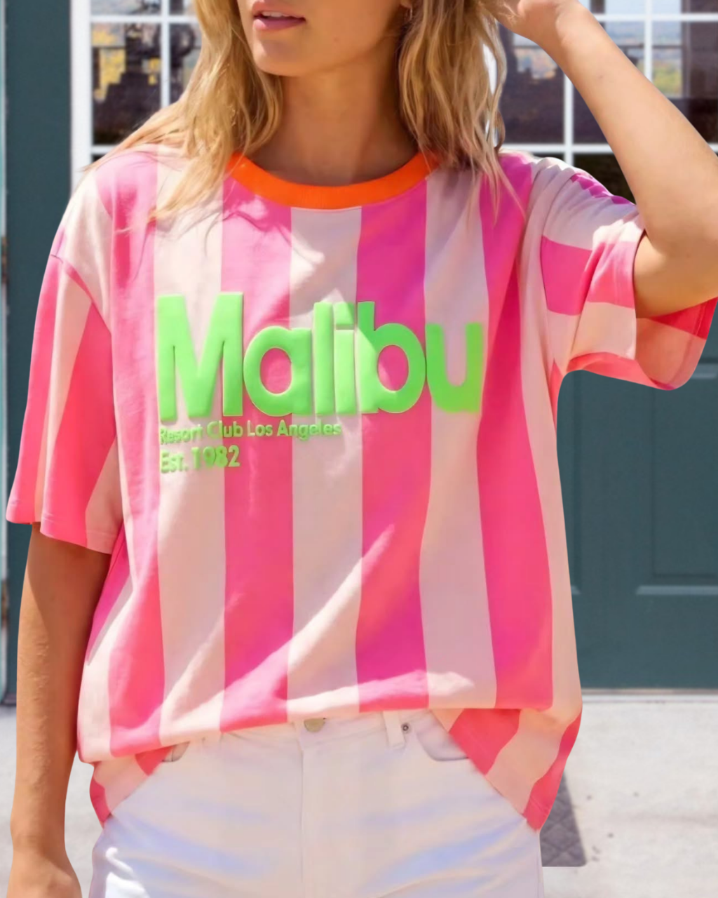 Malibu Color-block Striped T-shirt