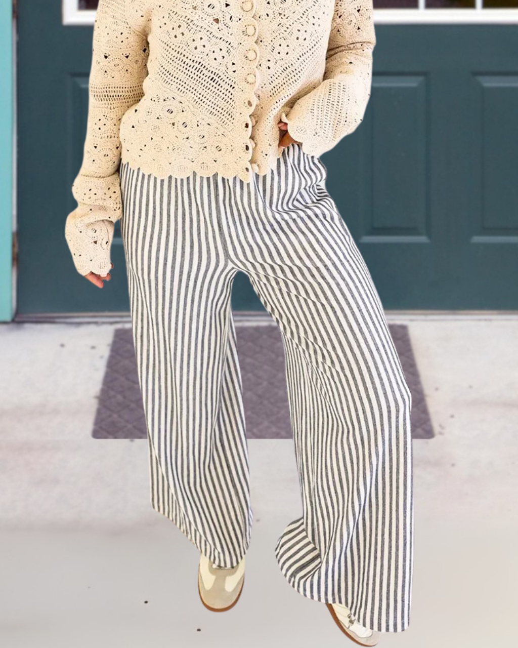 Breezy Pinstripe Palazzo Pants