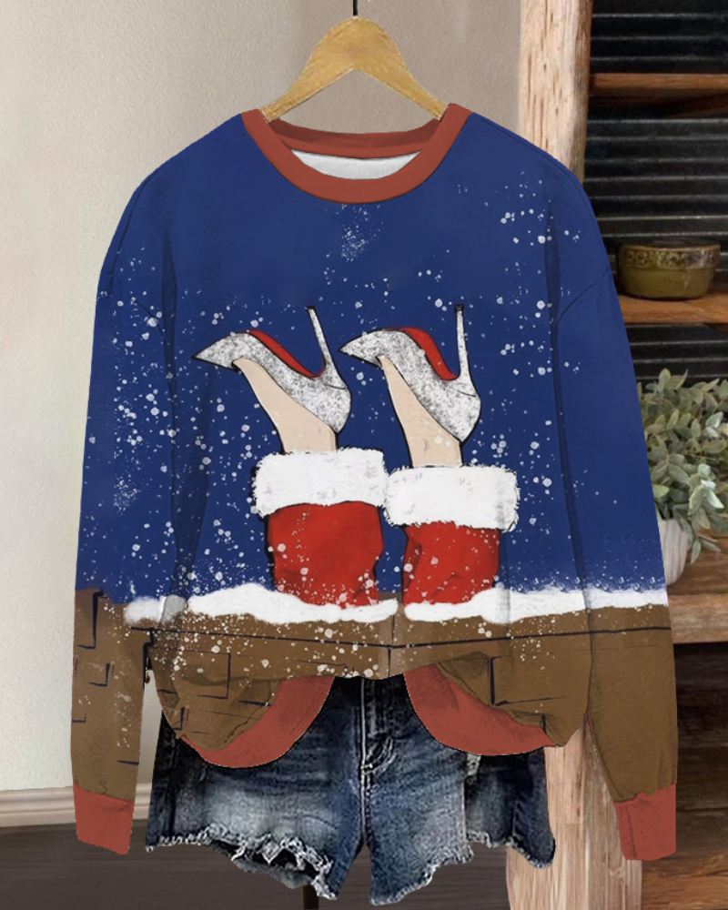 Fun Christmas Themed Crewneck Sweatshirt