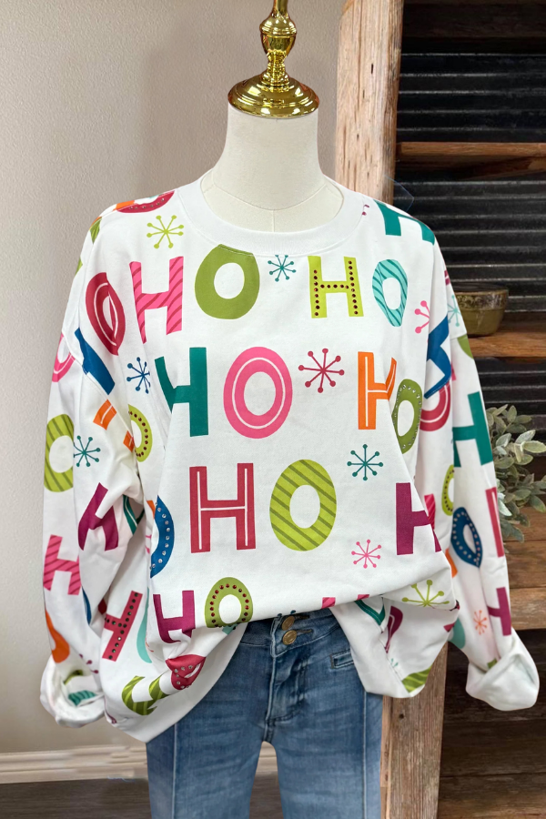 Colorful Holiday Crewneck Sweatshirt