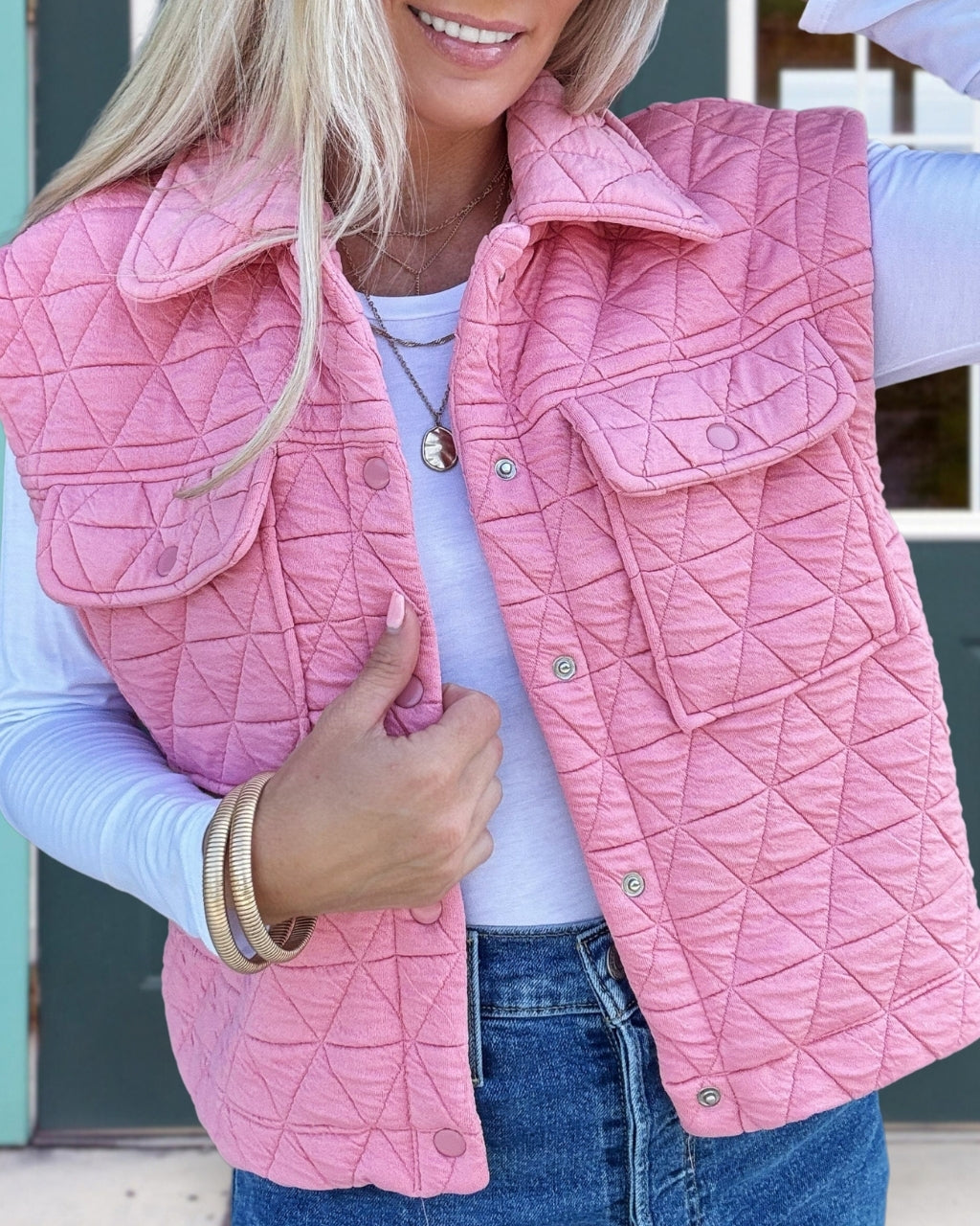 Triangle Quilted Vest