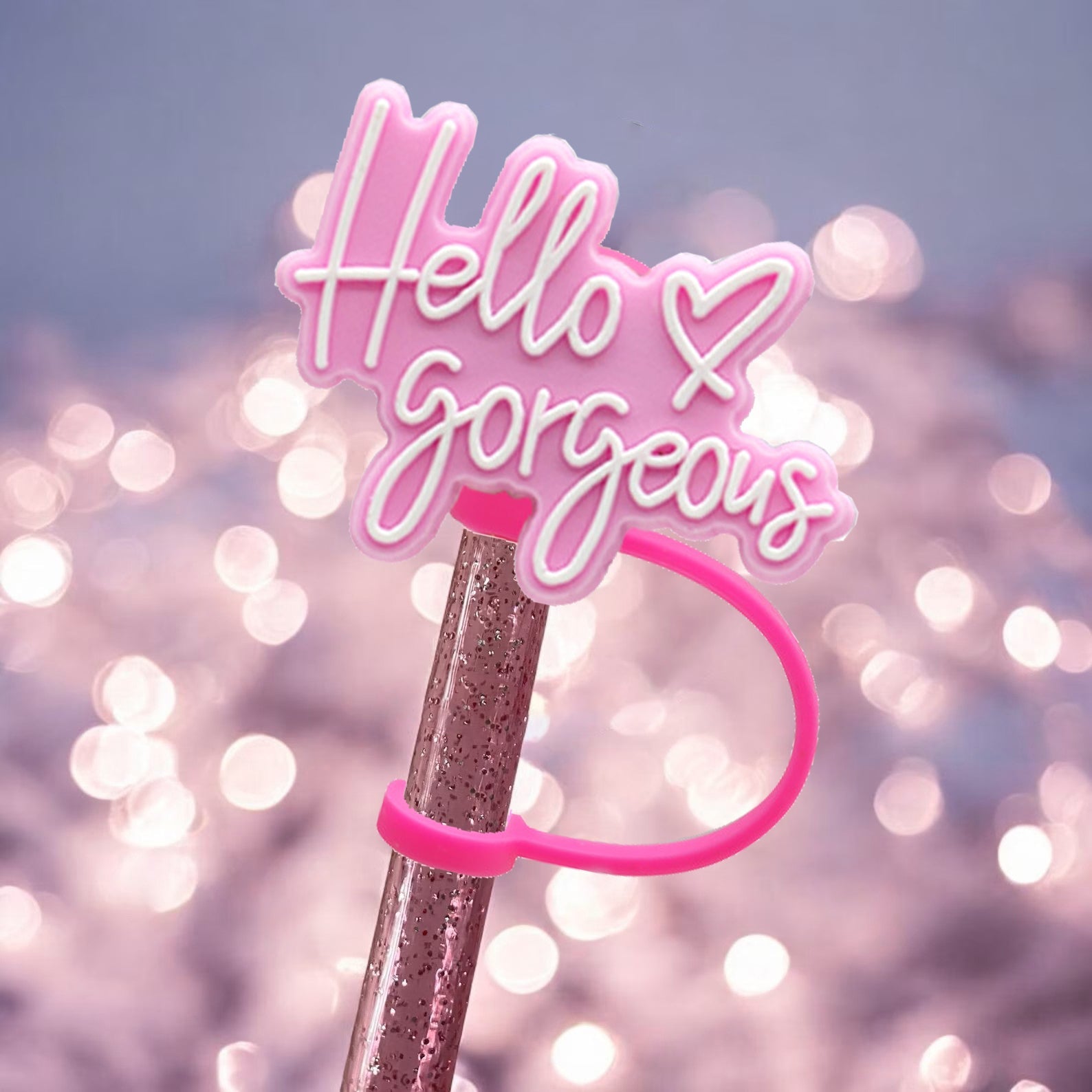 Valentine's Day Heart Straw Protector