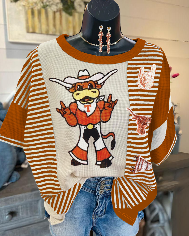 Cowboy Bull Sequin Tee