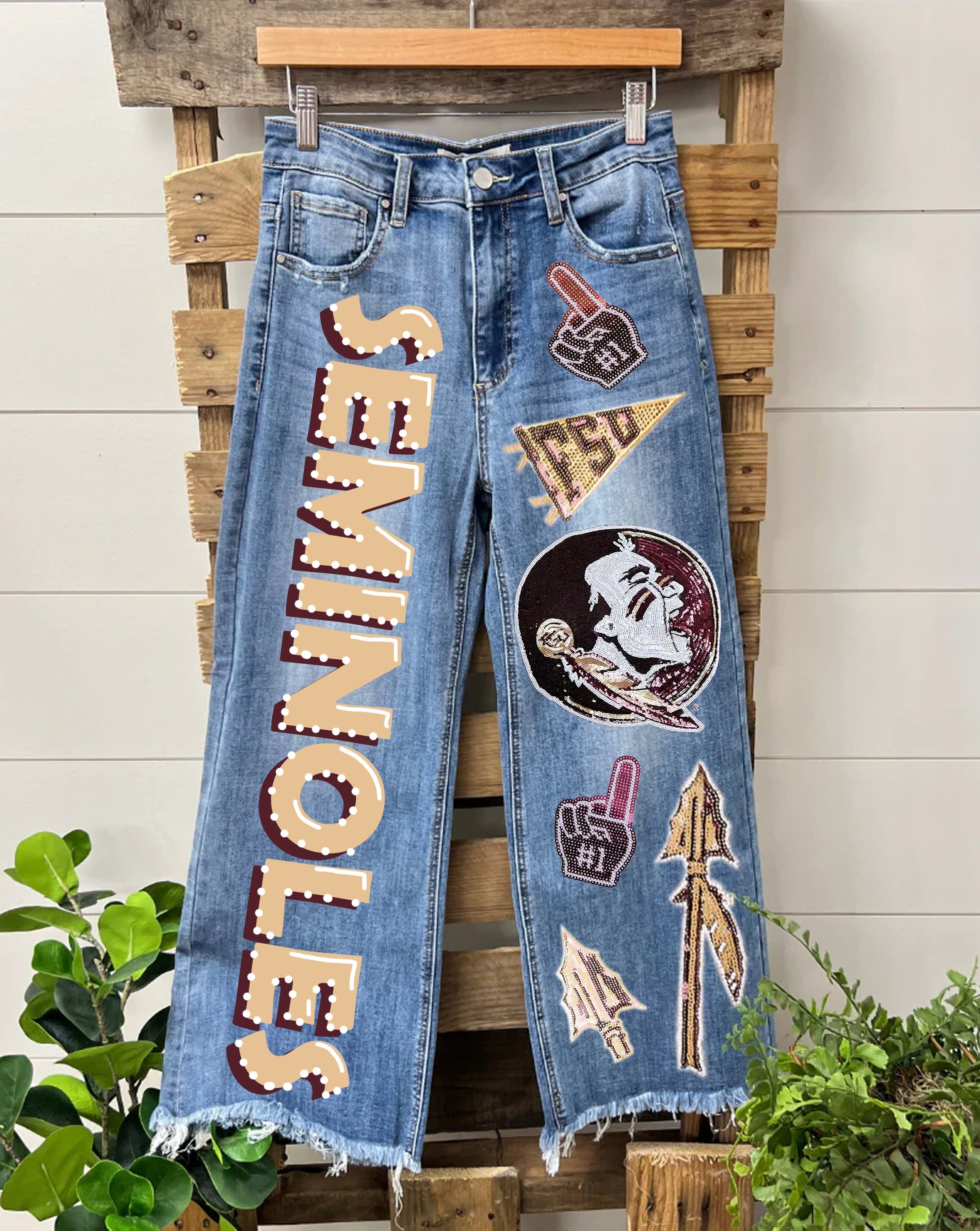 FSU Seminoles Sequined Jeans