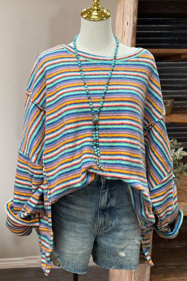 Colorful Striped Sweater