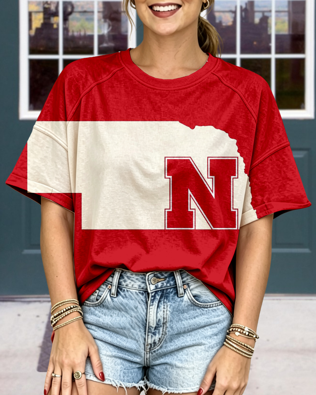 Nebraska Cornhuskers Crew Neck T-Shirt