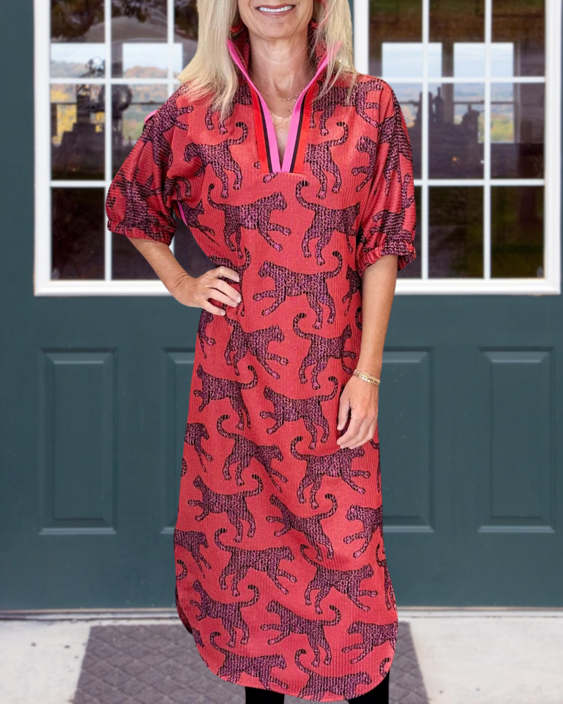 Bold Safari Style Dress